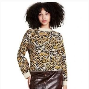 Rachel Comey for Target sweater with abstract animal print